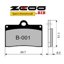 ZCOO B001 EX C - 2 COPPIE PASTIGLIE FRENO RACING PER DISCO WAVE A MARGHERITA DUCATI 600 MONSTER - DARK - CITY - DARK CITY