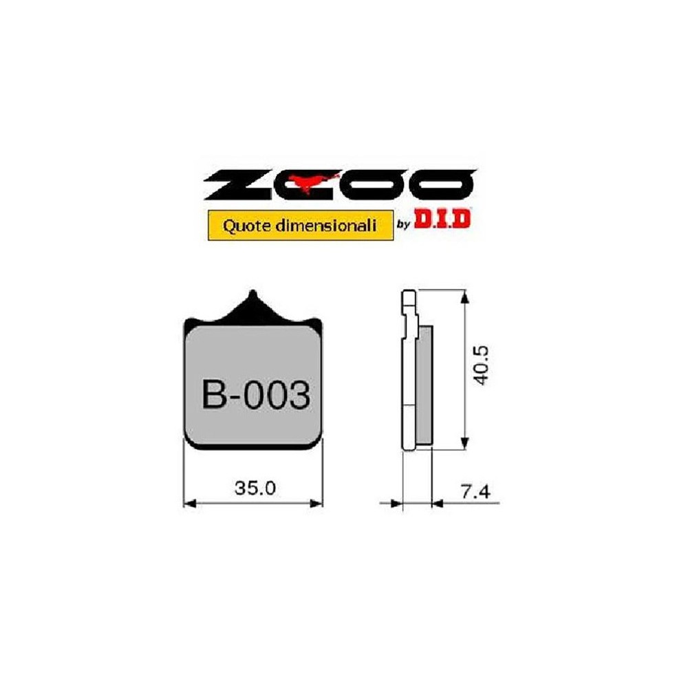 ZCOO B003 EX C - 2 COPPIE PASTIGLIE FRENO RACING PER DISCO WAVE A MARGHERITA DUCATI 748 749 998 999