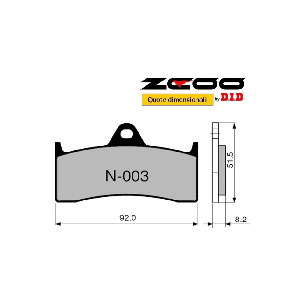 ZCOO N003 EX - 2 COPPIE PASTIGLIE FRENO RACING PER DISCO STANDARD MV AGUSTA 750 1000 F4
