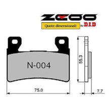 ZCOO N004 EX C - 2 COPPIE PASTIGLIE FRENO RACING PER DISCO WAVE A MARGHERITA HONDA 600 900 CBR RR