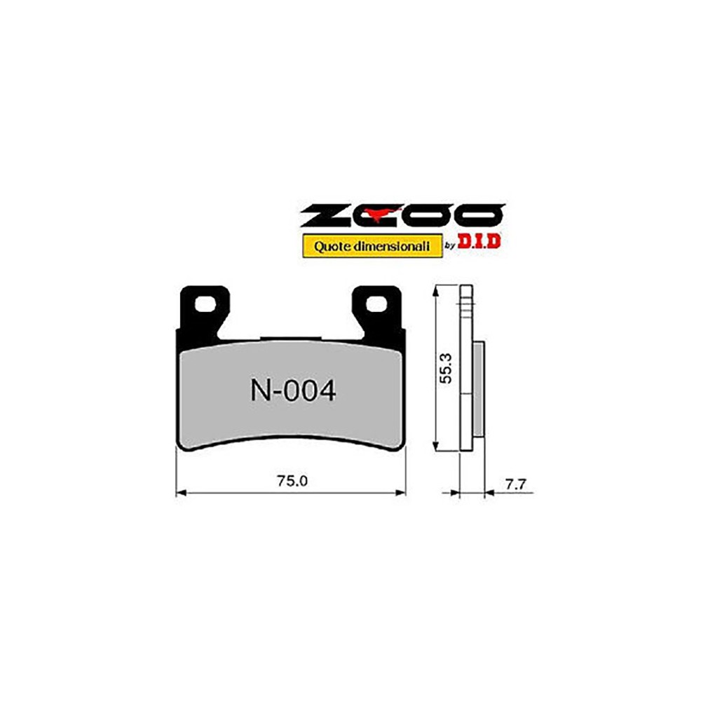 ZCOO N004 EX C - 2 COPPIE PASTIGLIE FRENO RACING PER DISCO WAVE A MARGHERITA HONDA 600 900 CBR RR