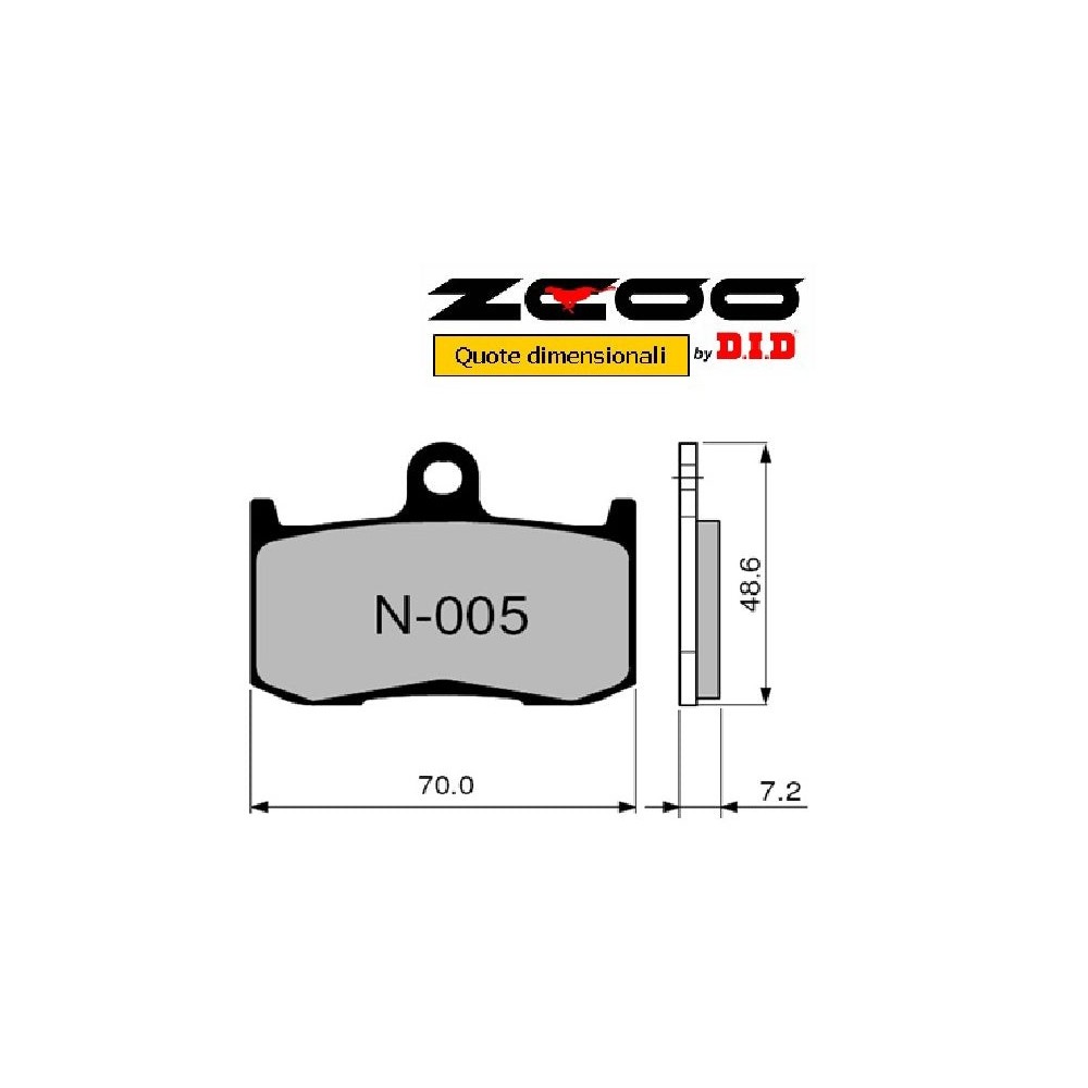 ZCOO N005 EX C - 2 COPPIE PASTIGLIE FRENO RACING PER DISCO WAVE A MARGHERITA KAWASAKI Z 800 900 1000
