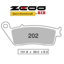 ZCOO N007 EX - 2 COPPIE PASTIGLIE FRENO RACING PER DISCO STANDARD TRIUMPH 660 675 765 STREET TRIPLE
