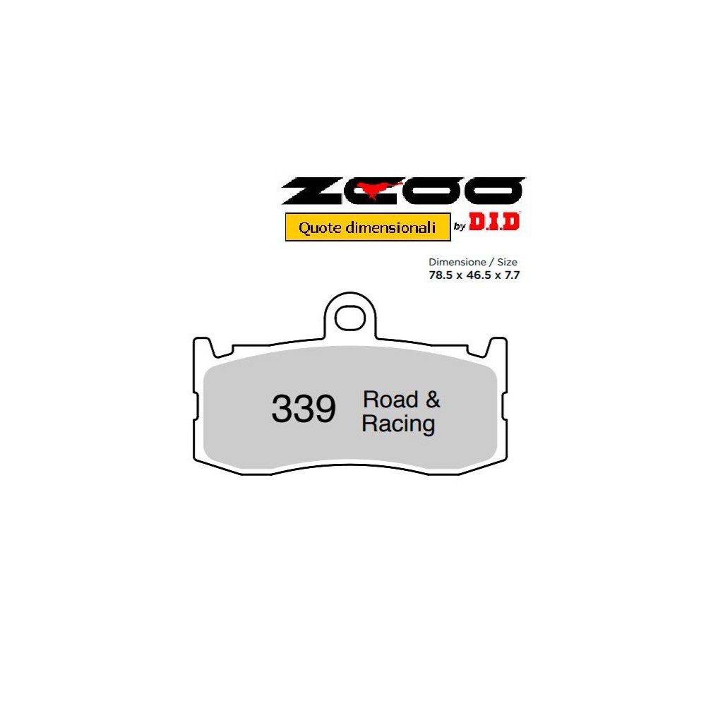 ZCOO N008 EX - 2 COPPIE PASTIGLIE FRENO RACING PER DISCO STANDARD TRIUMPH 675 DAYTONA