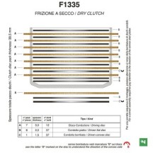 F1335A NEWFREN - DISCHI FRIZIONE GUARNITI CONDUTTORI DUCATI 748 900 916 944 MONSTER S4 ST2 ST4