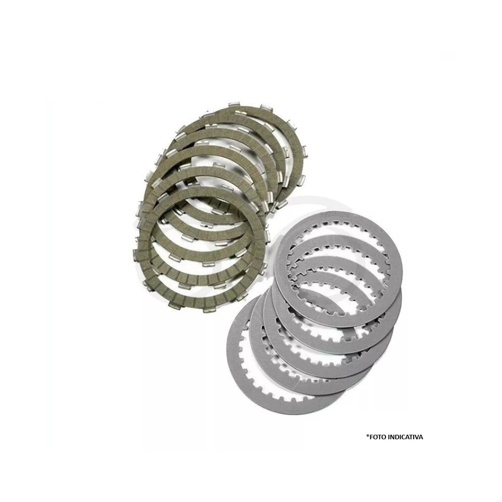 F1514SR NEWFREN - KIT FRIZIONE COMPLETA DISCHI GUARNITI RACING + DISCHI CONDOTTI GAS GAS SM ES 700 HUSQVARNA SVARTPILEN 701