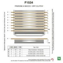 F1534A NEWFREN - DISCHI FRIZIONE GUARNITI CONDUTTORI DUCATI HYPERMOTARD MONSTER 1100