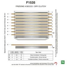 F1535A NEWFREN - DISCHI FRIZIONE GUARNITI CONDUTTORI DUCATI 1098 S HYPERMOTARD 1100