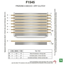 F1545AC NEWFREN - KIT FRIZIONE COMPLETA DISCHI GUARNITI + DISCHI CONDOTTI DUCATI 749 999 MONSTER S2R S4R ST2 ST4