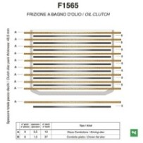 F1565A NEWFREN - DISCHI FRIZIONE GUARNITI CONDUTTORI DUCATI MONSTER 400 600 750 800