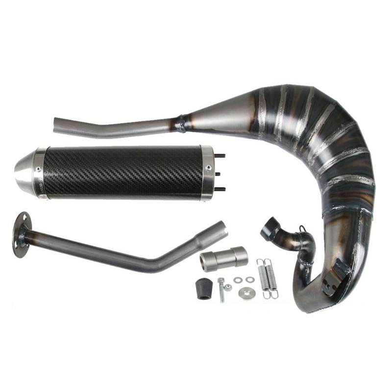 34601HF + 34640HF MARMITTA SCARICO CON SILENZIATORE IN CARBONIO GIANNELLI RIEJU MXR 50 2002 - 2003 34601HF + 34640HF MARMITTA SCARICO CON SILENZIATORE IN CARBONIO GIANNELLI RIEJU MXR 50 2002 - 2003