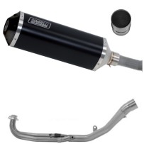 73826B6KZ MARMITTA SCARICO GIANNELLI OMOLOGATO CATALIZZATO IPERSPORT ALLUMINIO NERO YAMAHA T-MAX 530 2017 - 2019