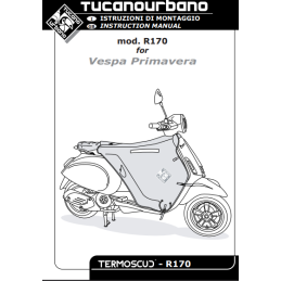 Tucano Urbano TERMOSCUDO COPRIGAMBE Thermal Blanket R170 For Piaggio Vespa  Sprint 125 : : Automotive