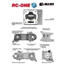 5715845 MALOSSI MHR RC-one CARTER MOTORE COMPLETO GILERA RUNNER 50 2T LC