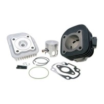 166.0076 KIT GRUPPO TERMICO POLINI IN GHISA D.47 70cc APRILIA SCARABEO 50 /MALAGUTI F10 F12 F15 50 MINARELLI ORIZZONTALE