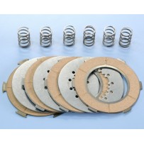 230.0018 KIT SERIE 4 DISCHI FRIZIONE POLINI RACING CON 6 MOLLE RINFORZATE VESPA PX 125 150 SPRINT VELOCE TS VBB SUPER