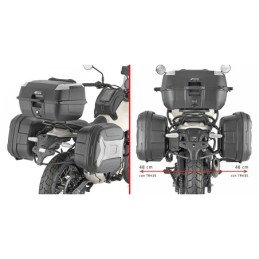 TRK35BBPACK2 GIVI COPPIA VALIGIE LATERALI 35 LITRI MONOKEY TREKKER LITE NERO