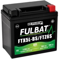 FTX5L-BS BATTERIA FULBAT A GEL 12V 4,2 Ah APRILIA SR MOTARD 2T E4 50 2018-2019 / APRILIA RS4 50 2011-2019