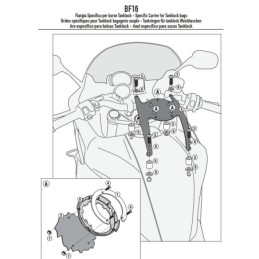 BF16 GIVI FLANGIA SPECIFICA PER BORSA SERBATOIO TANKLOCK BMW F 800 GT R ST