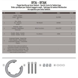 BF34 GIVI FLANGIA PER BORSA TANKLOCK XS319 BENELLI KEEWAY