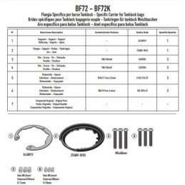 BF72 GIVI FLANGIA PER BORSA SERBATOIO TANKLOCK SPECIFICA CF MOTO