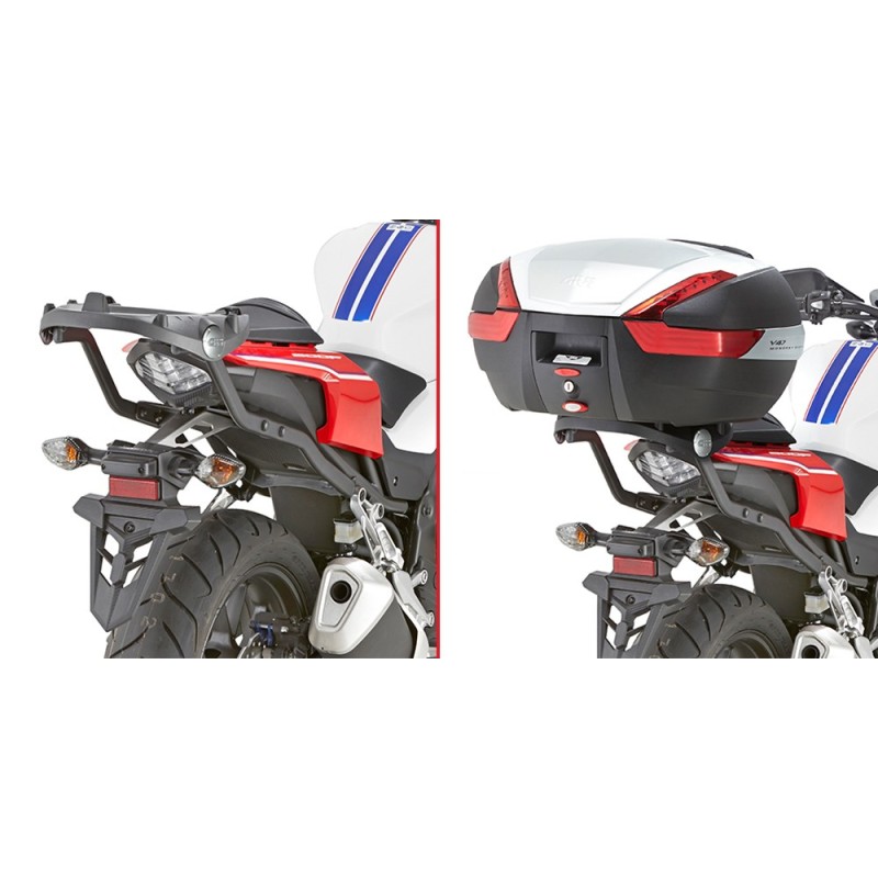 1152FZ GIVI - PORTAPACCHI ATTACCO POSTERIORE SPECIFICO MONORACK PER HONDA CB500F 2016 1152FZ GIVI - PORTAPACCHI ATTACCO POSTERIORE SPECIFICO MONORACK PER HONDA CB500F 2016