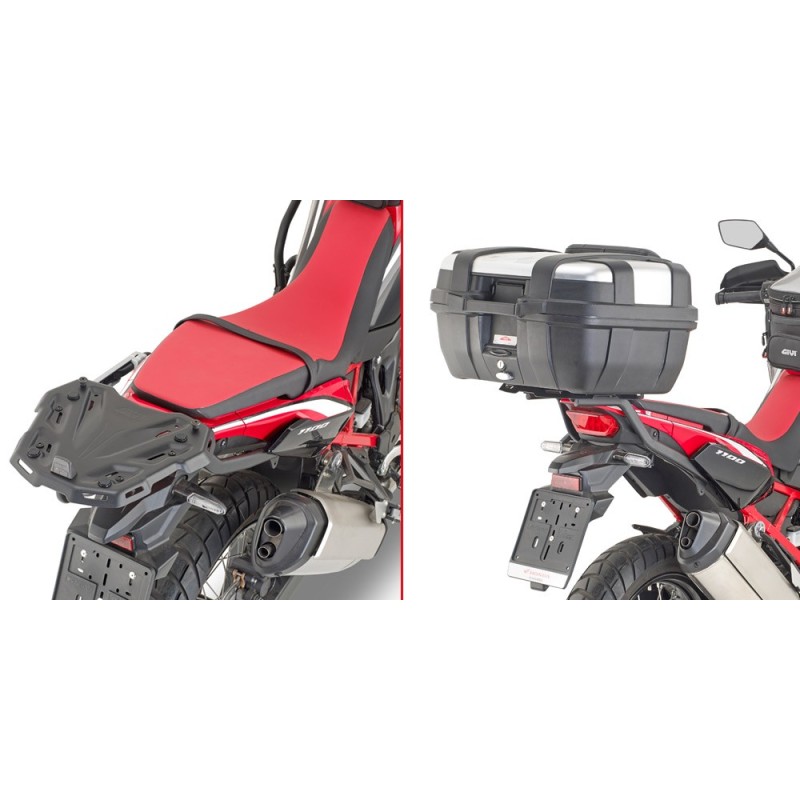 1179FZ GIVI - PORTAPACCHI ATTACCO POSTERIORE SPECIFICO MONORACK PER HONDA CRF1100L AT'20 1179FZ GIVI - PORTAPACCHI ATTACCO POSTERIORE SPECIFICO MONORACK PER HONDA CRF1100L AT'20