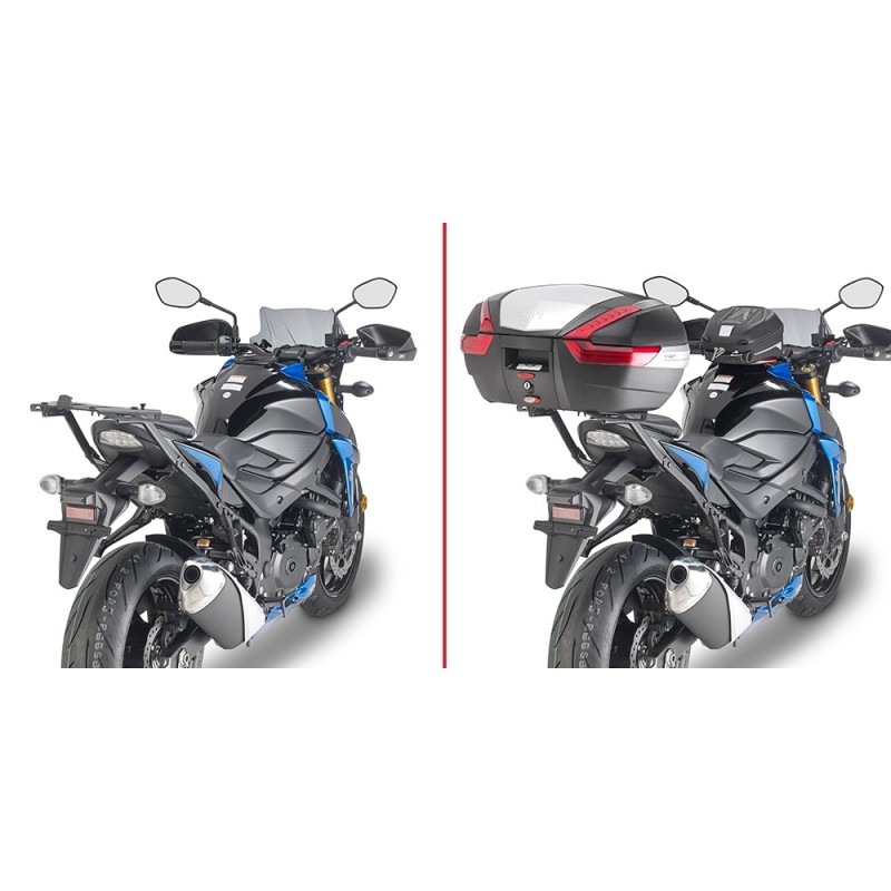 3113FZ GIVI - PORTAPACCHI ATTACCO POSTERIORE SPECIFICO MONORACK PER SUZUKI GSX-S 750 2017 3113FZ GIVI - PORTAPACCHI ATTACCO POSTERIORE SPECIFICO MONORACK PER SUZUKI GSX-S 750 2017