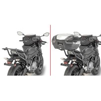 4117FZ GIVI - PORTAPACCHI ATTACCO POSTERIORE SPECIFICO MONORACK PER KAWASAKI Z650 2017 2020