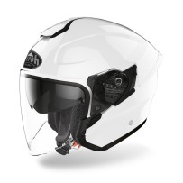 H214 AIROH CASCO JET MOTO SCOOTER H.20 WHITE GLOSS BIANCO LUCIDO
