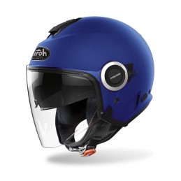 HE19 AIROH HELIOS CASCO JET MOTO SCOOTER BLU OPACO
