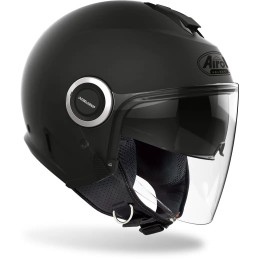 HE11 AIROH HELIOS CASCO JET MOTO SCOOTER NERO OPACO
