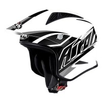 TRRSBR38 AIROH TRR S BREAKER CASCO JET MOTO SCOOTER TRIAL OFF ROAD BIANCO LUCIDO - L