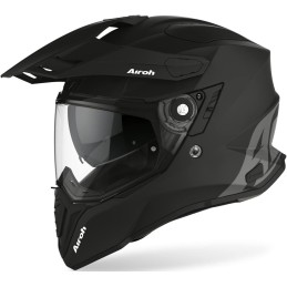 CM11 AIROH COMMANDER CASCO ENDURO MOTO ROAD NERO OPACO