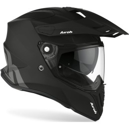 CM11 AIROH COMMANDER CASCO ENDURO MOTO ROAD NERO OPACO