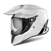 CM14 AIROH COMMANDER CASCO ENDURO MOTO ROAD BIANCO LUCIDO - S