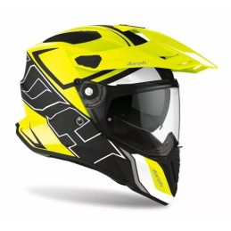 CMD31 AIROH COMMANDER DUO CASCO ENDURO MOTO ROAD YELLOW MATT - S
