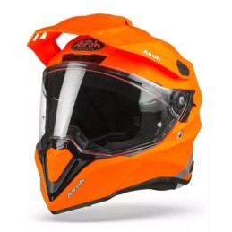 CMD32 AIROH COMMANDER CASCO ENDURO MOTO ROAD ORANGE MATT