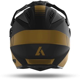 CMG91 AIROH COMMANDER GOLD CASCO ENDURO MOTO ROAD MATT - XL