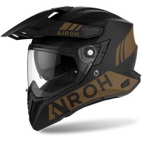 CMG91 AIROH COMMANDER GOLD CASCO ENDURO MOTO ROAD MATT - XL