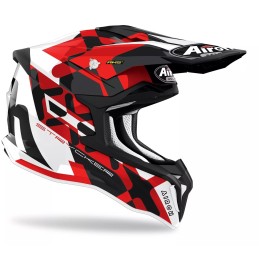 STKX55 AIROH STRYCKER CASCO ENDURO CROSS OFF ROAD RED GLOSS - L