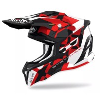 STKX55 AIROH STRYCKER CASCO ENDURO CROSS OFF ROAD RED GLOSS - L