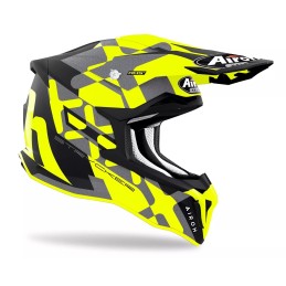 STKX31 AIROH STRYCKER CASCO ENDURO CROSS OFF ROAD YELLOW MATT