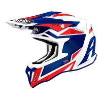 STKA55 AIROH STRYCKER AXE CASCO ENDURO CROSS OFF ROAD BLU/RED GLOSS
