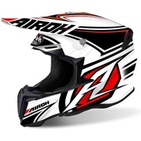 TWAN38 AIROH TWIST AVANGER CASCO ENDURO CROSS OFF ROAD BIANCA LUCIDO - S