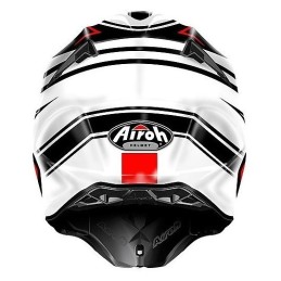 TWAN38 AIROH TWIST AVANGER CASCO ENDURO CROSS OFF ROAD BIANCA LUCIDO - S