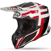 TWSH55 AIROH TWIST SHADING CASCO ENDURO CROSS OFF ROAD ROSSO LUCIDO