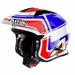 TRRSWN18 AIROH TRR S VINTAGE CASCO JET MOTO SCOOTER TRIAL OFF ROAD BIANCO LUCIDO - M