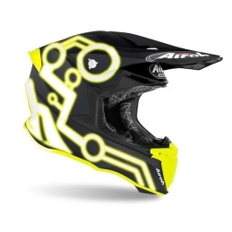 TW2N31 AIROH TWIST 2.0 NEON CASCO ENDURO CROSS OFF ROAD YELLOW MATT - L