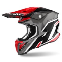 TW2SH55 AIROH TWIST 2.0 SHAKEN CASCO ENDURO CROSS OFF ROAD RED GLOSS
